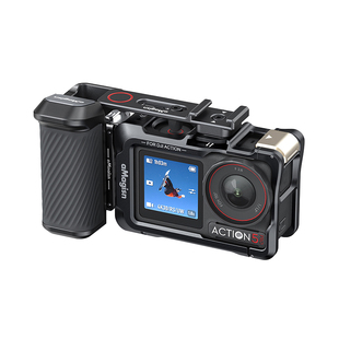 aMagisn阿迈适用大疆DJI Action5Pro/4/3金属兔笼横竖拍快拆保护框配件