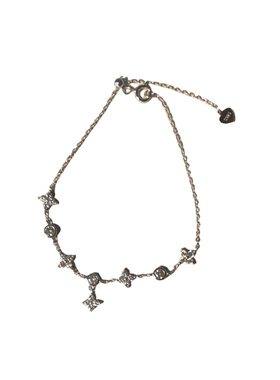 法式高级感四叶草锆石纯银手链