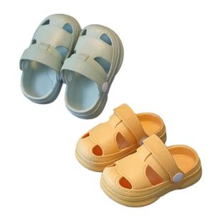 婧麒一到两岁宝宝拖鞋防滑夏季男童室内女童软底婴幼儿外穿洞洞鞋