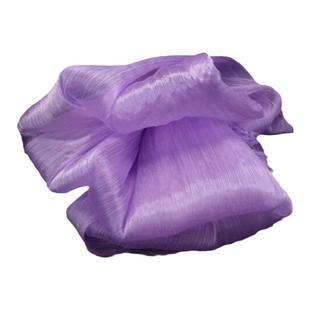 亮光褶皱肌理欧根纱布料婚庆装饰背景纱婚礼花艺造型三宅可塑面料