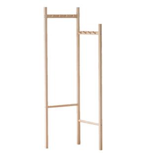 实木转角挂衣架北欧风落地角落架卧室衣帽架省空间挂包架衣服架子