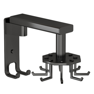 旋转厨房挂钩免打孔壁挂式排钩挂架厨具收纳架神器锅铲勺子置物架