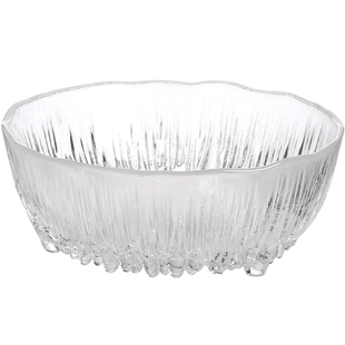 川岛屋北欧玻璃水果盘客厅茶几家用沙拉碗轻奢高档精致高颜值果盘