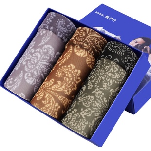 健将男士冰丝内裤平角裤莫代尔青年运动网纱性感裤头中腰四角裤衩