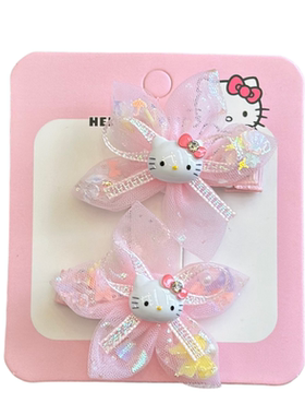 凯蒂猫日韩女童樱花发卡发饰品