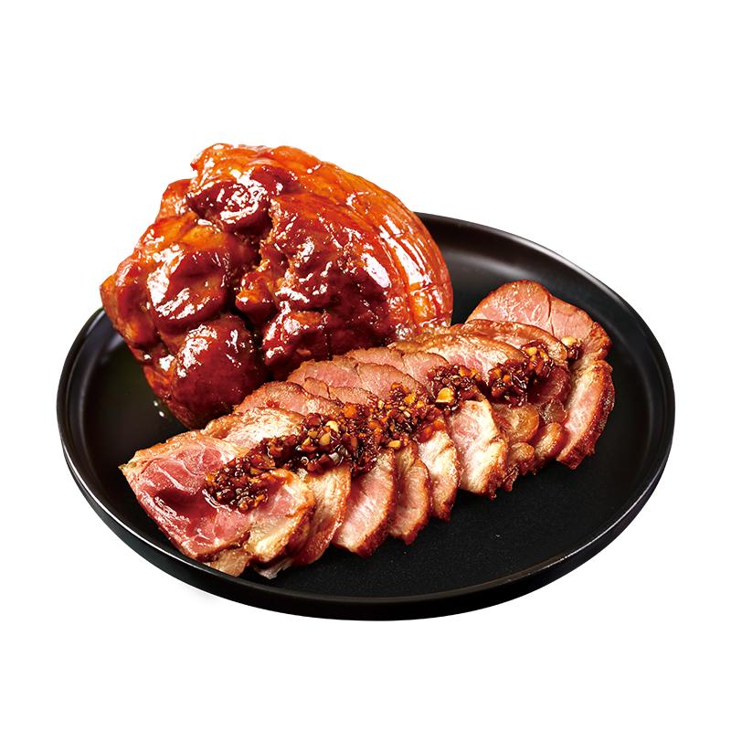 喜旺猪肘子900g猪蹄膀猪蹄肘子肉食熟食卤味开袋即食猪全肘下饭菜