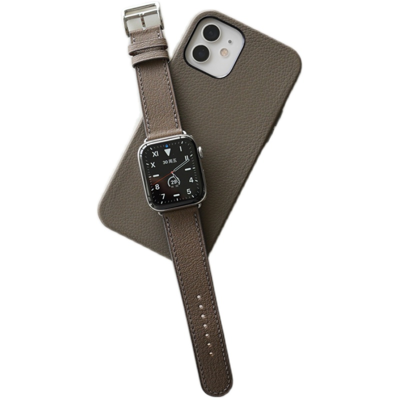 纯手工|阿慕良品真皮45/44mm快拆定制AppleWatch法羊苹果手表带