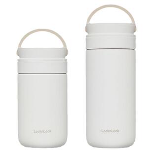 乐扣乐扣卡乐保温杯女小巧便携粥杯汤桶简约304不锈钢水杯学生男