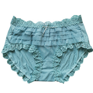 三条包邮娜蒂香儿女式内裤纯棉莫代尔中腰蕾丝性感无痕透气女2886