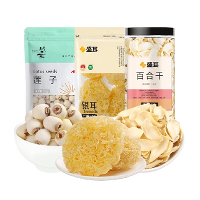 盛耳片大肉厚新鲜百合干煲汤