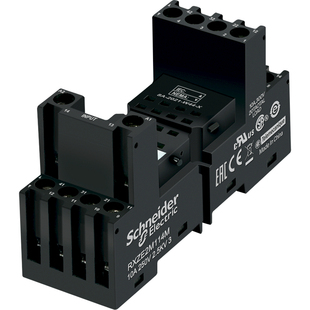 施耐德继电器安装底座8孔14孔通用插座RXZE2M114M 混合式250V10A
