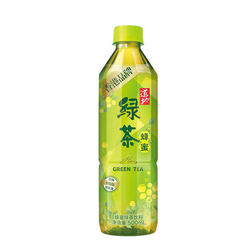 香港道地蜂蜜绿茶茶饮料纯茶冲泡茶低糖茶饮料500ml15瓶整箱囤货