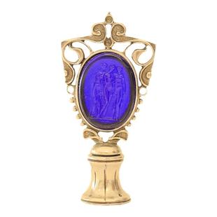 【美惠三女神】意大利Bortoletti手工琉璃卡梅奥火漆印章手柄