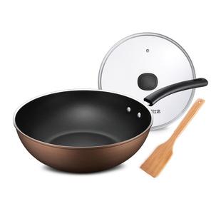 爱仕达不粘锅炒锅家用炒菜少油烟炒菜锅明火燃气灶电磁炉通用锅具
