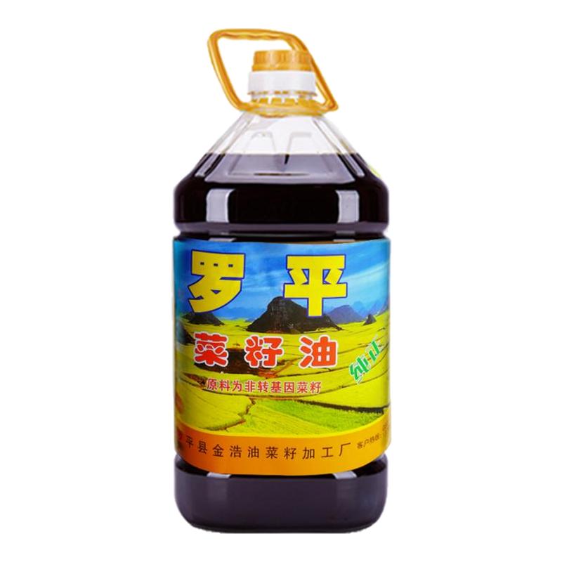 新货云南特产罗平纯正菜籽油5L非转基因植物油纯香菜油食用油包邮