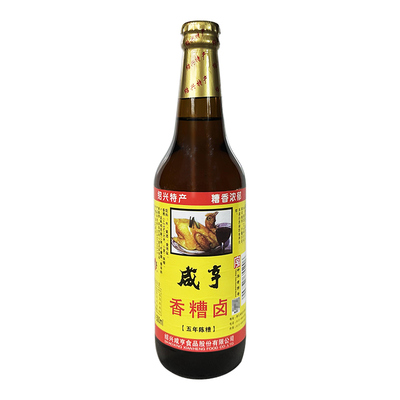 咸亨香糟卤500ml瓶装五年陈糟卤毛豆泡鸡爪厨房调味汁腐乳