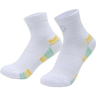 准者儿童运动袜休闲级棉棉袜跑步训练篮球袜防滑减震透气中筒袜子
