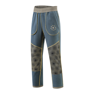 MARMOT土拨鼠加绒休闲裤男秋冬季防泼水运动卫裤弹力护膝软壳裤子