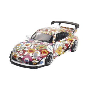 保时捷911 964 993 RWB 夜光改装车 Flame 1:64 仿真合金汽车模型