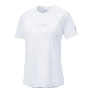 特步短袖针织衫女子2025年新款夏季透气圆领速干短袖975228010227