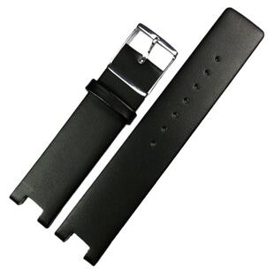 CK真皮表带K1S21120/K1S21102/KIS21100凹口黑色皮表带20mm