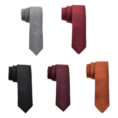 古着县城文学日系纯色纯棉领带