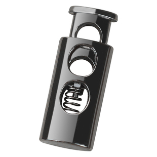 弹簧扣高档羽绒服卫衣风衣松紧绳扣抽绳调节金属扣子配件猪鼻纽扣