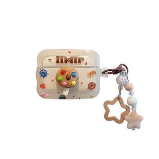 立体卡通曲奇巧克力适用airpods pro2苹果无线蓝牙耳机套airpods3新款挂件airpods4代防摔三代保护套airpods2