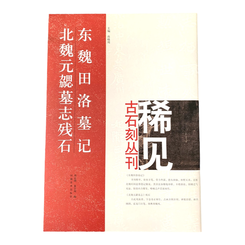 东魏田洛墓记 北魏元勰墓志残石 稀见古石刻丛刊 楷书碑帖 中国 东魏 中国北魏郑志刚 河南美术8开本 毛笔古帖 碑帖 书法字帖