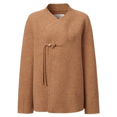 VGRASS100%绵羊毛针织双面呢外套