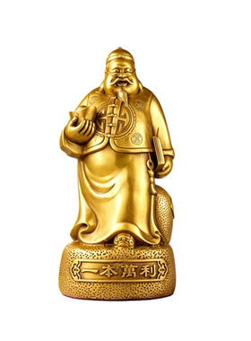 纯黄铜财主地主摆件招财乔迁送礼
