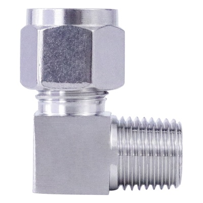 304不锈钢卡套弯头终端直角接头