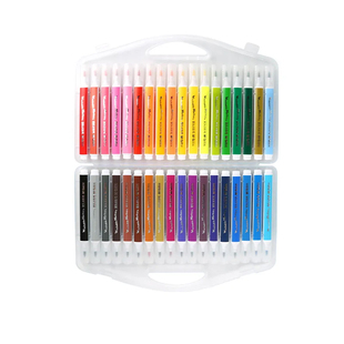 晨光食品级水彩笔学生用可水洗软头锥形头幼儿园儿童粗头印章画笔12色18色24色36色48色美术涂鸦画画涂色彩笔