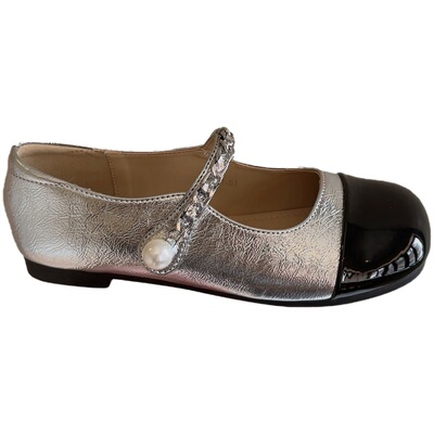 圆头法式平底单鞋浅口小皮鞋