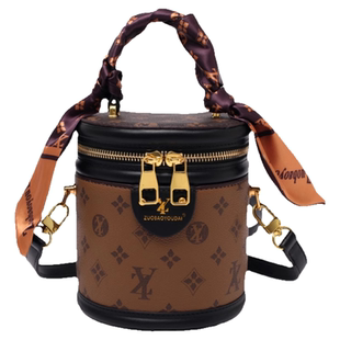 Clean Knоck圆筒包女包手提圆柱形水桶包单肩斜挎包老花饭桶小包