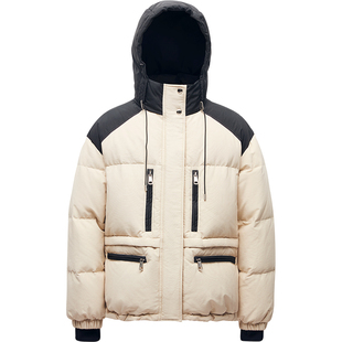 LINC金羽杰羽绒服女款冬季新款机能防护感短款羽绒服女Y24801246