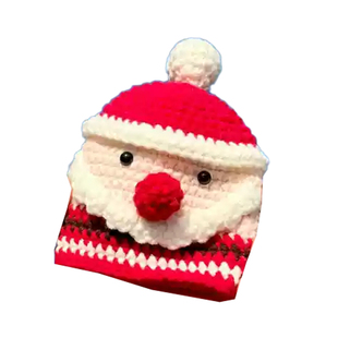 圣诞树老人汽车钥匙包套成品手工毛线编织钩针可爱创意包挂件礼物