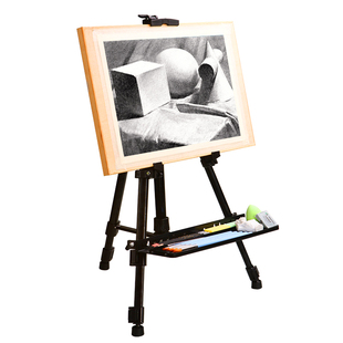 马利伸缩画架美术生专用支架式可折叠画板儿童铝合金三脚架素描工具套装写生户外便携金属家用绘画架子专业