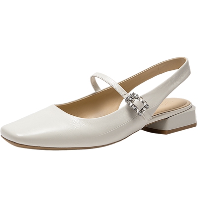 natursun法式钻扣舒适时装凉鞋