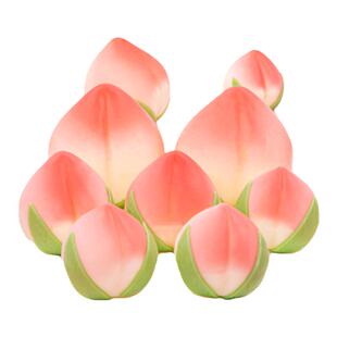 寿桃巧克力蛋糕装饰空心桃大红寿桃立体祝寿专用生日蛋糕烘焙摆件