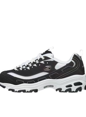Skechers黑白熊猫休闲增高运动鞋