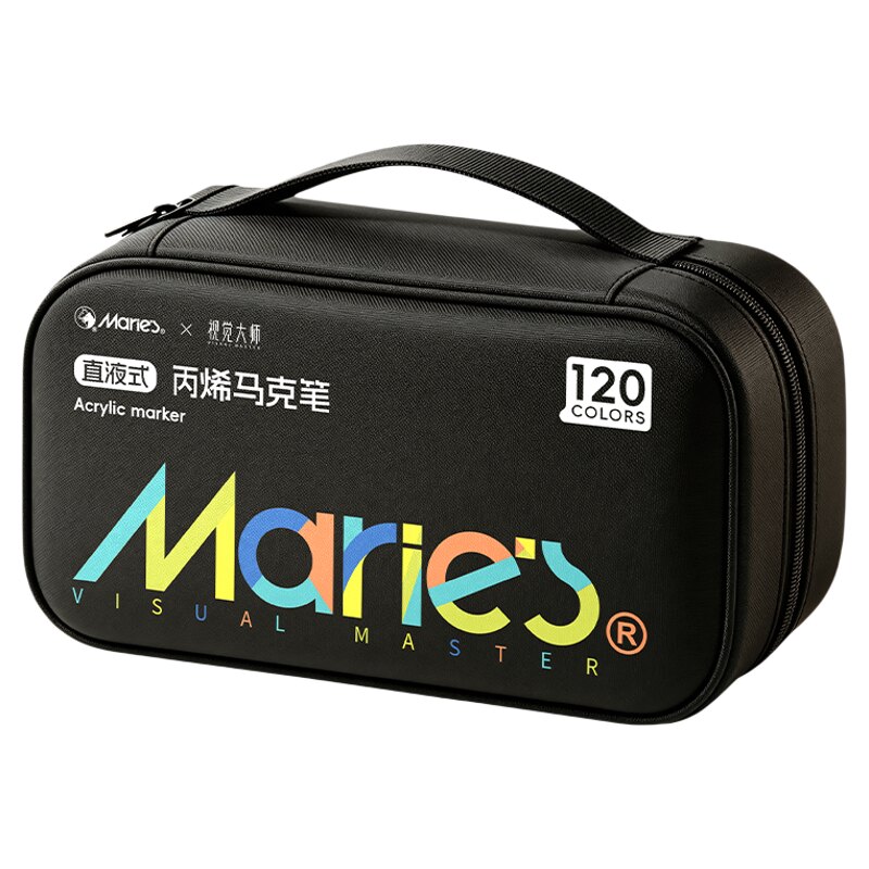 马利小黑盒直液式软头丙烯马克笔