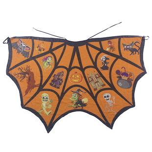 万圣节大人服装披风成人女巫斗篷吸血鬼南瓜巫婆装扮巫师翅膀道具