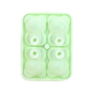 小熊冰块模具冰格制冰用具硅胶食品级家用冻冰块夏日可爱冷冻冰盒
