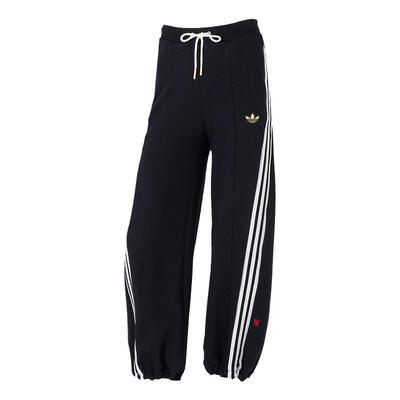 ADIDAS阿迪达斯三叶草女裤2025新年款宽松阔腿运动休闲长裤JL8436