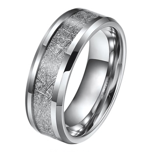4MM钨钢菱形切割面求婚戒指中性风碳化钨婚戒情侣魔戒手饰品KT035
