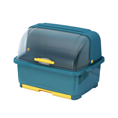 透明防尘大号台面碗柜厨房置物架