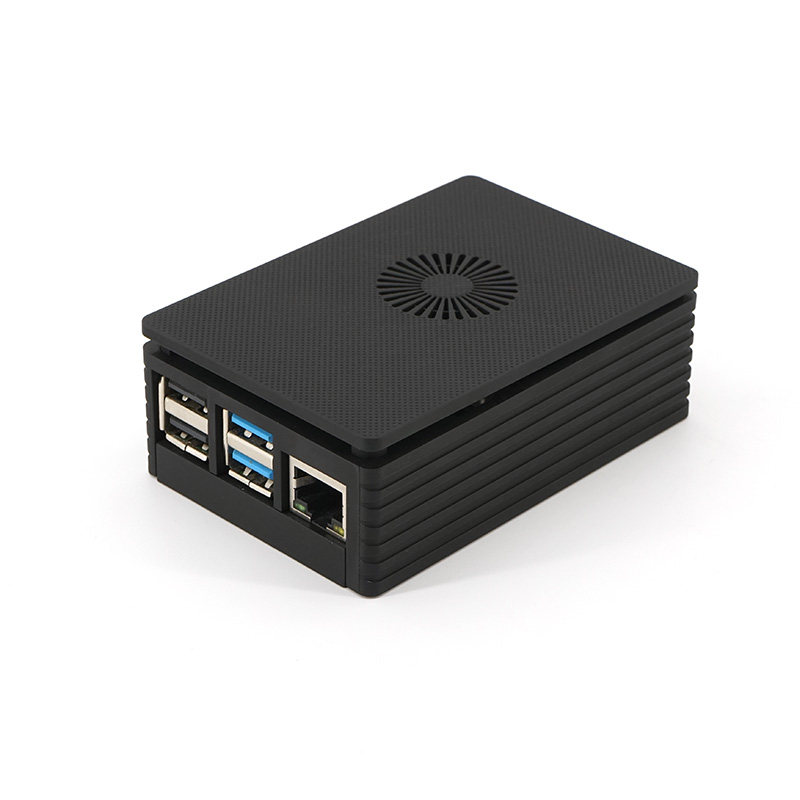 树莓派4b散热外壳主板风扇盒子raspberry pi4注塑保护壳配件套件