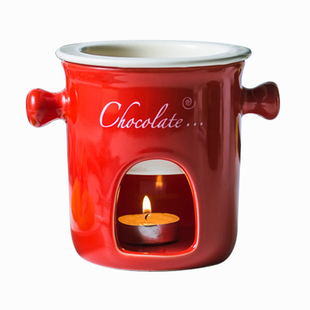 我家那闺女同款欧式瑞士陶瓷奶酪火锅芝士风格巧克力融化炉套装