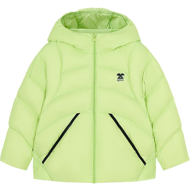 [羽绒清仓]woobaby儿童白鸭绒7A抗菌保暖25冬羽绒服运动外套上衣